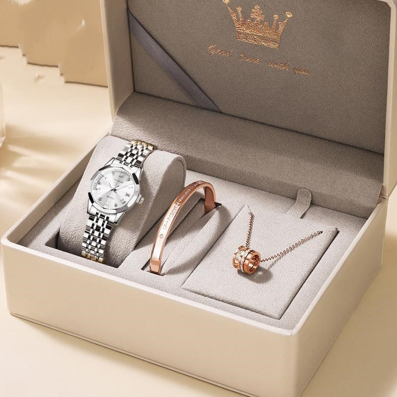 Coffret cadeau de montre pour femme en quartz