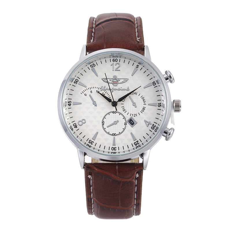 Montre à ceinture à quartz Simple Calendar Leisure