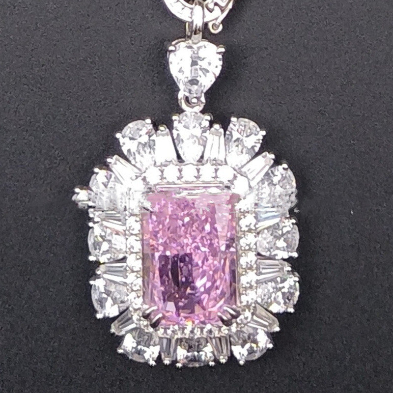 Bijoux S925 Argent Zircone Cubique Collier pour Femmes