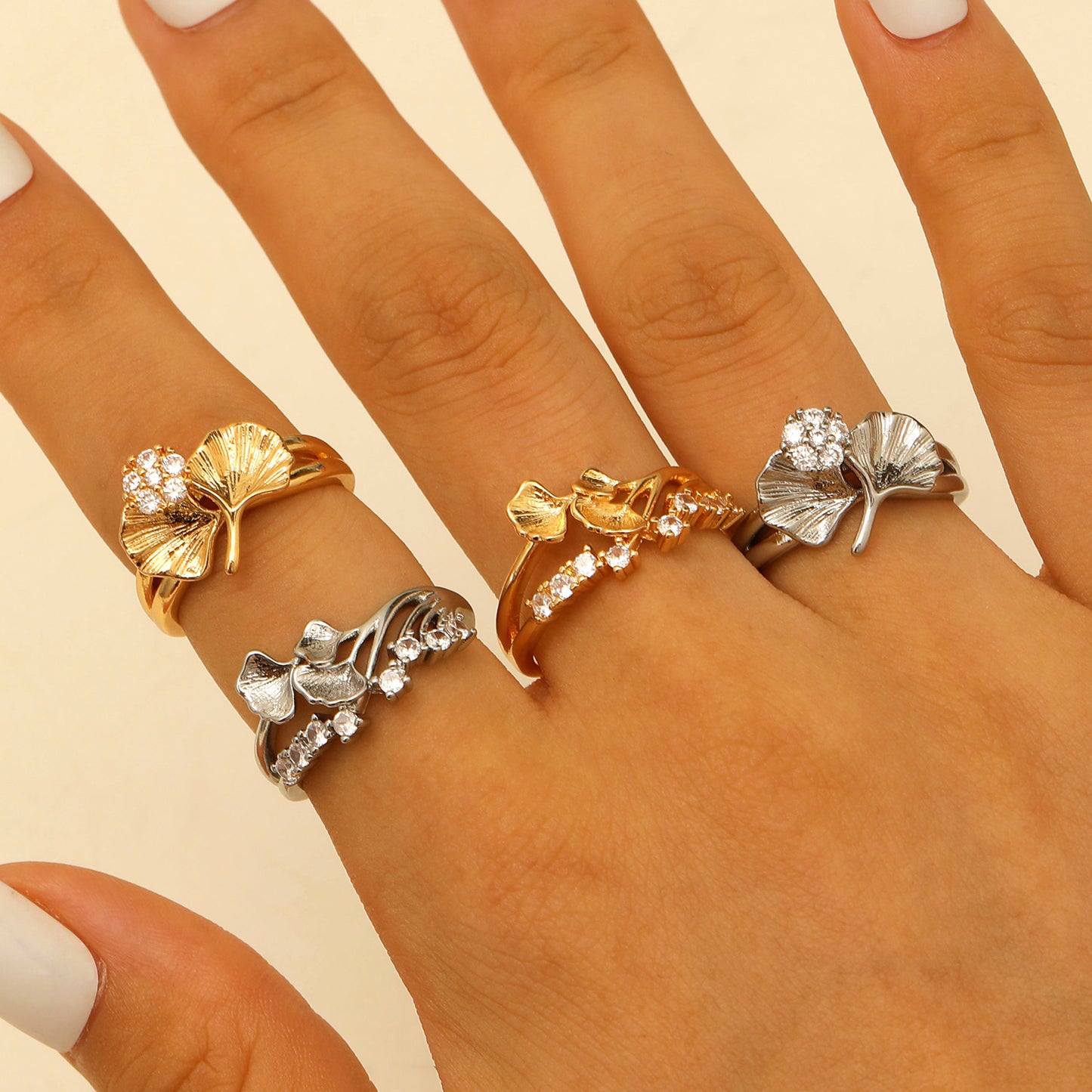 Bague de luxe taille Personnalisable À La Mode