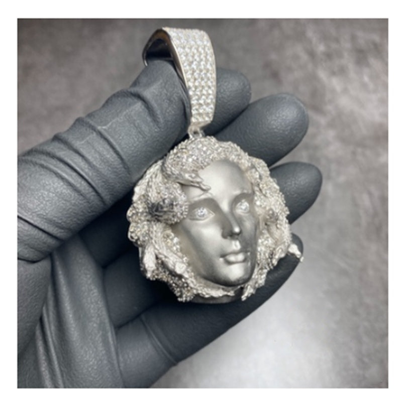 Pendentif hip-hop européen et américain en diamant complet
