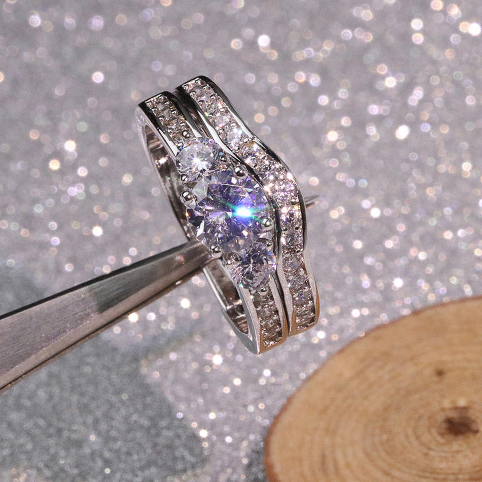 Bague femme en alliage de mode pour les couples