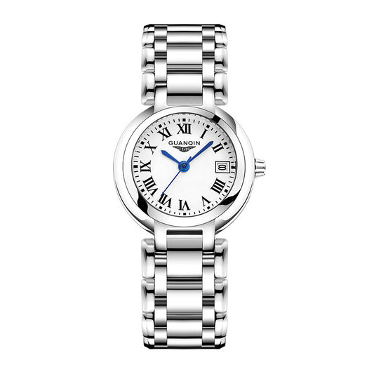 Montre compacte en acier haut de gamme pour femmes