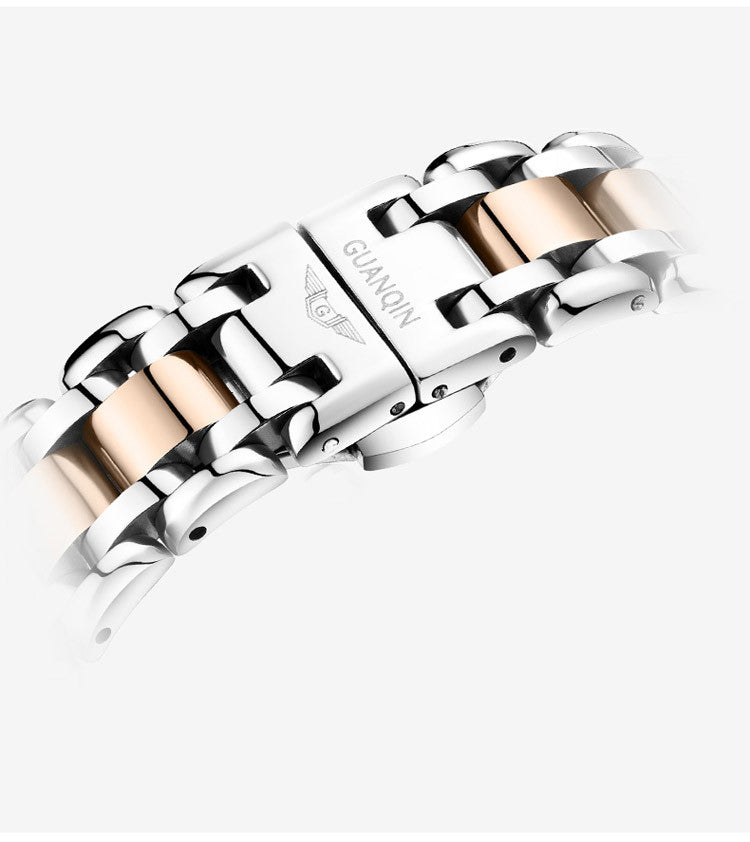 Montre compacte en acier haut de gamme pour femmes