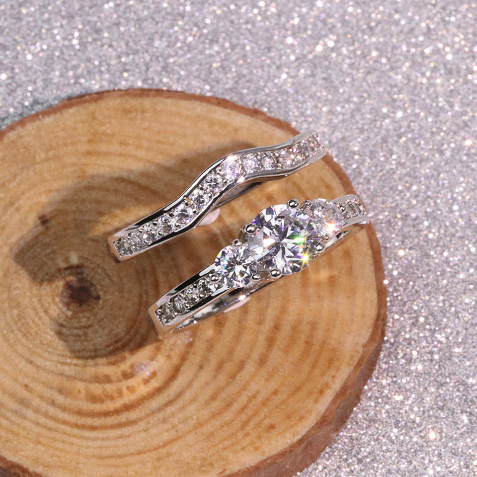 Bague femme en alliage de mode pour les couples