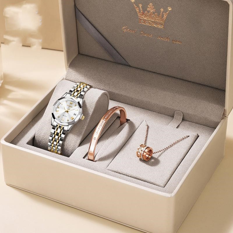 Coffret cadeau de montre pour femme en quartz