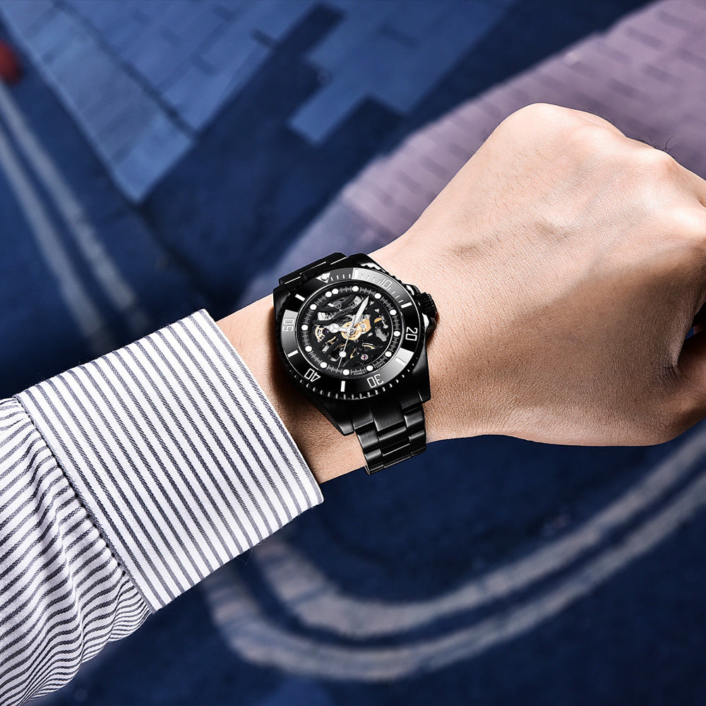 Montre mécanique en acier PAGANI