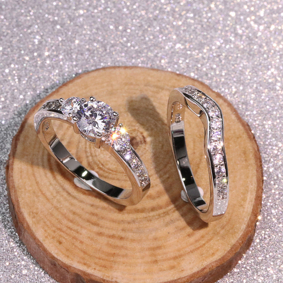 Bague femme en alliage de mode pour les couples