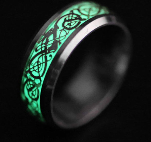 Bague lumineuse pour hommes personnalité unique
