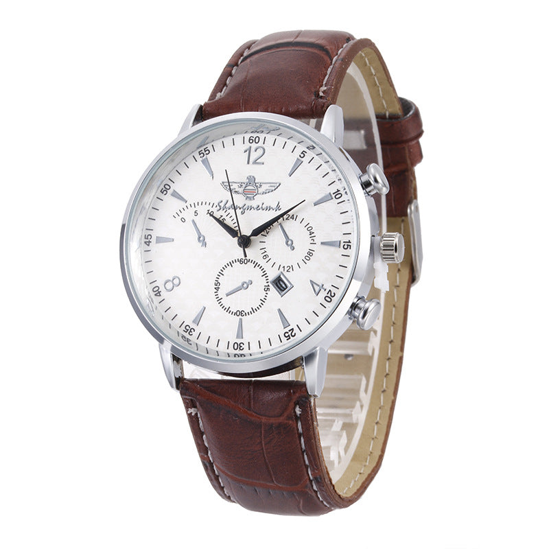 Montre à ceinture à quartz  Simple Calendar Leisure