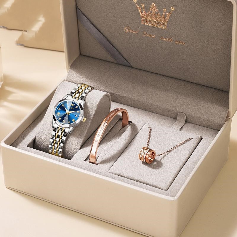 Coffret cadeau de montre pour femme en quartz