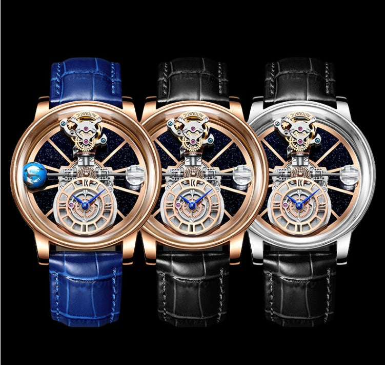 Montre à quartz évidée pour homme