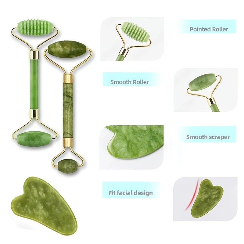 Masseur facial Rouleau Visage Gouache Grattoir