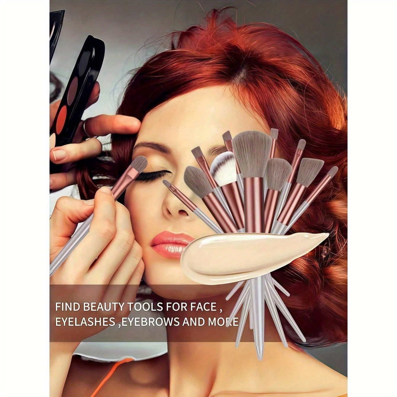 Ensemble de pinceaux de maquillage professionnels (13 pièces)