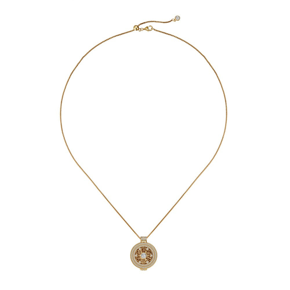 Collier de boussole ancienne d'industrie lourde