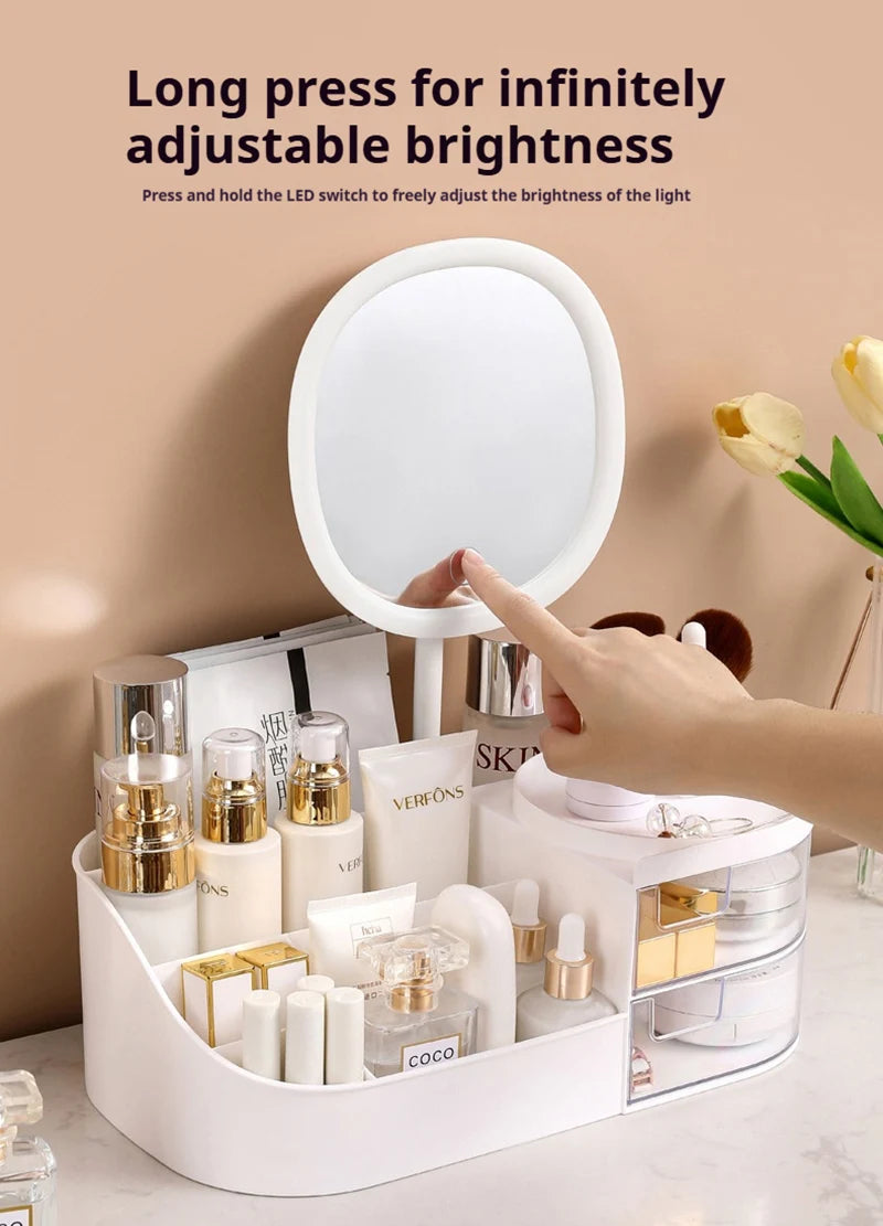 Boîte de rangement pour cosmétiques de style tiroir