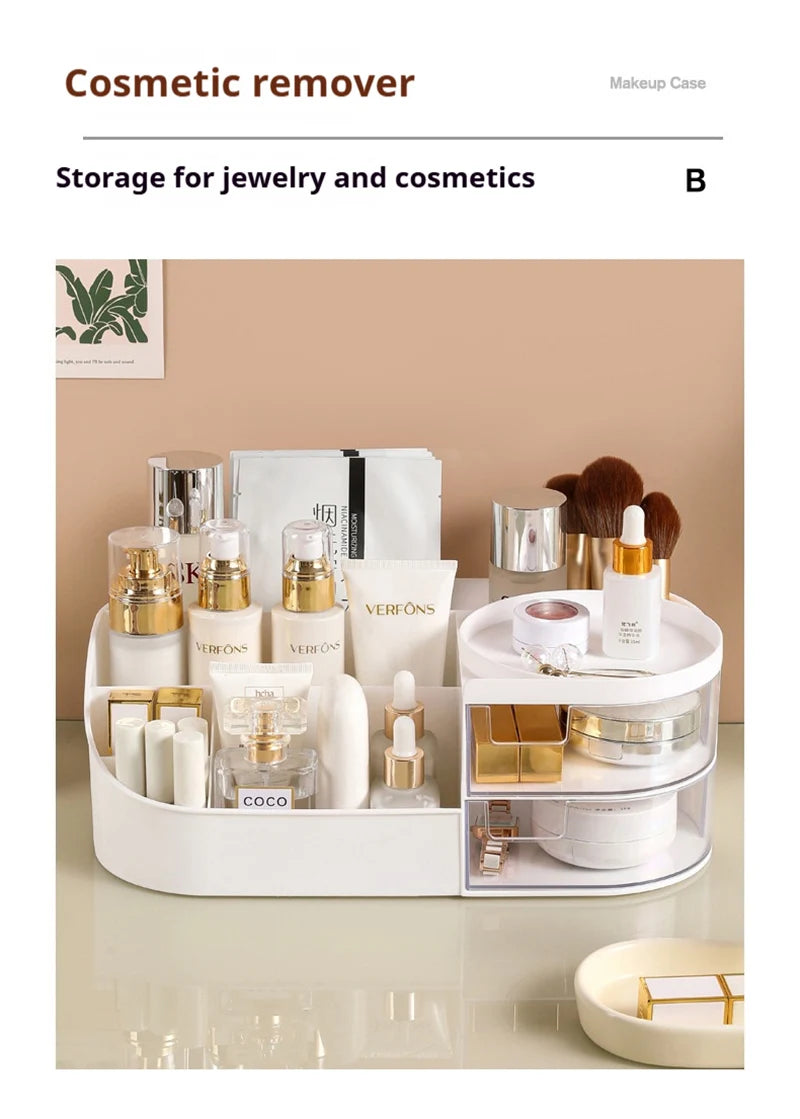 Boîte de rangement pour cosmétiques de style tiroir