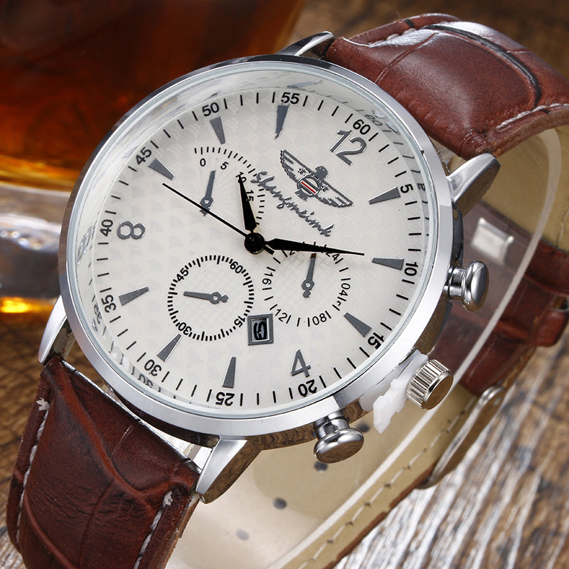 Montre à ceinture à quartz  Simple Calendar Leisure