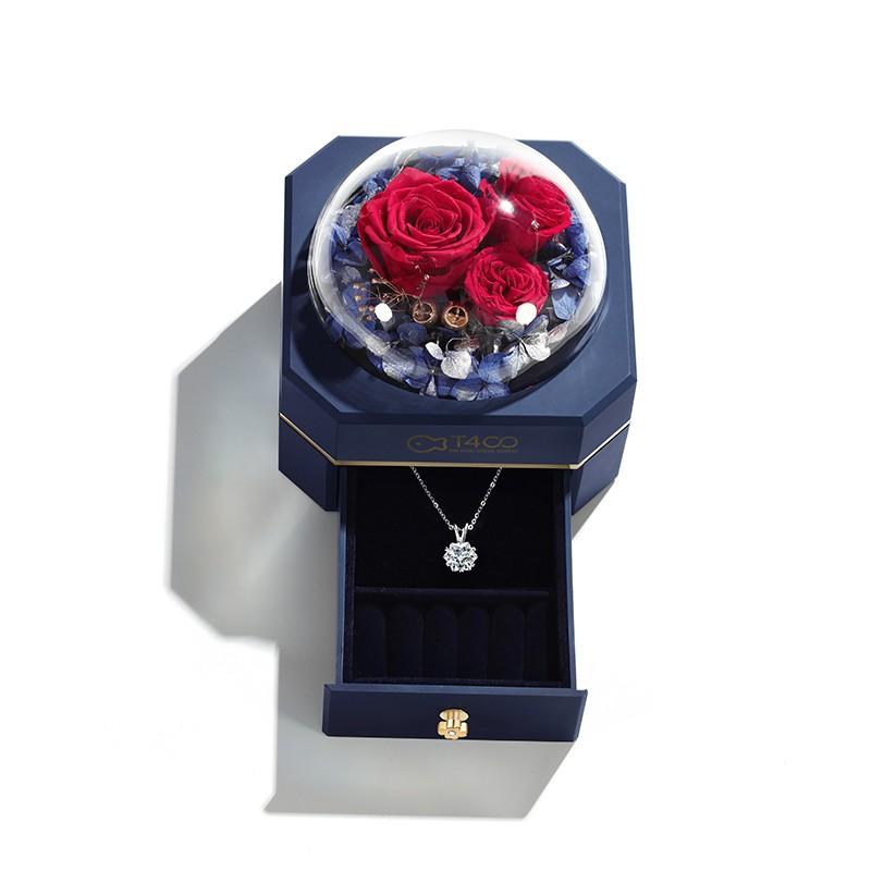 Collier de mariage Pendentif en argent Six Prong